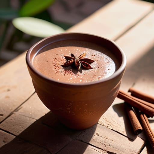 The Oaxaca Morning Glow cacao smoothie.