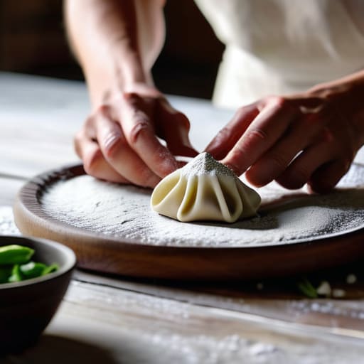 The Beauty in the Imperfect Fold dumpling.