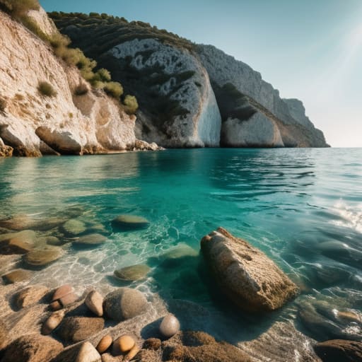 The Coastal Rhythms of Albania turquoise cove.