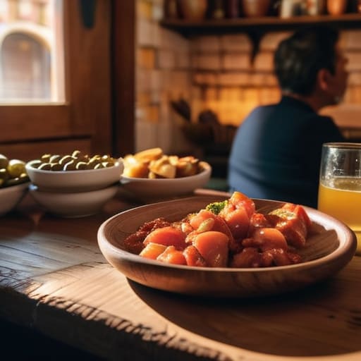 Sharing tapas during The Last Bite.