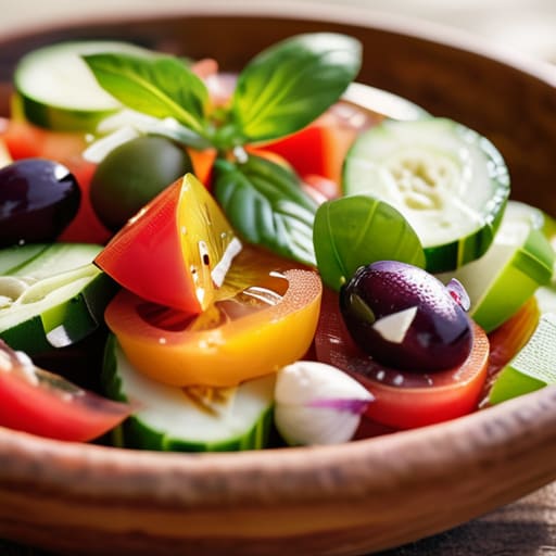 Bringing the Village Table Home with salad.