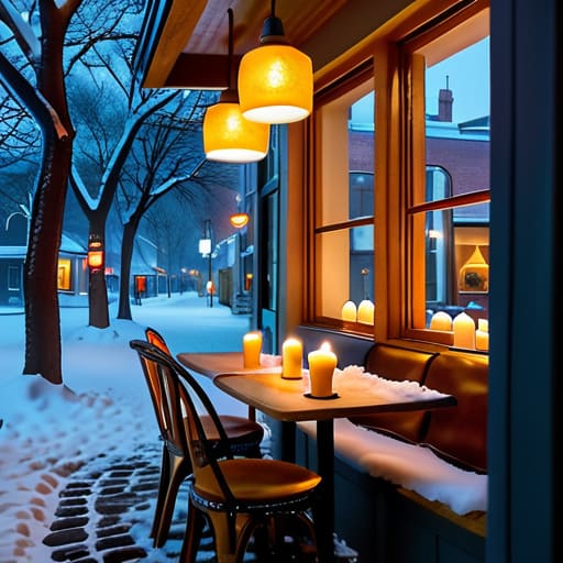 Beyond the Frost: What the Quiet Glow of a Candlelit Cafe Reveals About How Winter Changes Social Life in Northern Cities.