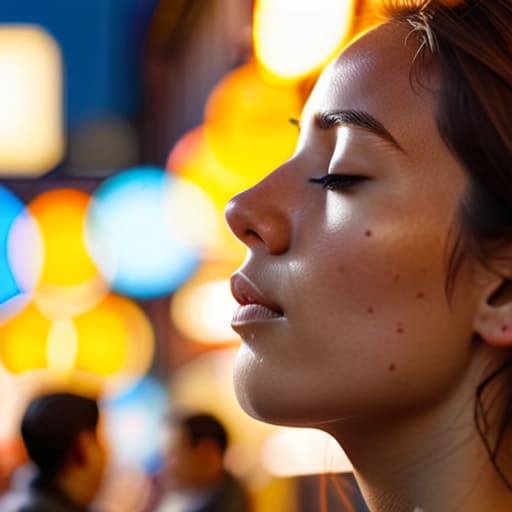 Beyond the Chaos of the Crowded Market: Finding My Center by Managing Stress Through Mindful Breathing.