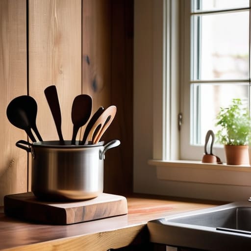 Organized kitchen, the heart of the home.