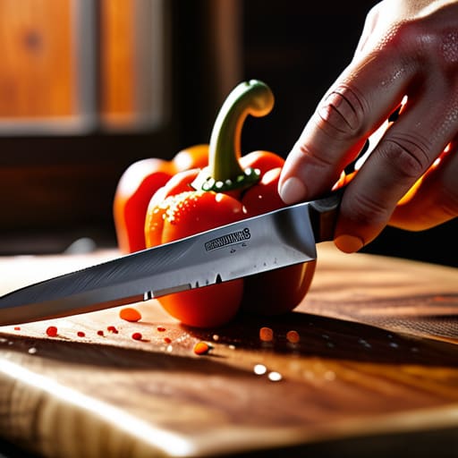 The Quiet Rhythm of the Kitchen chopping.